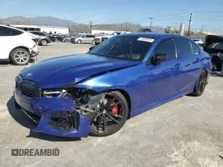 2021 BMW 3 Series M340i with VIN WBA5U7C05MFK99905, listed as a Copart auction lot 47805825 with Not provided miles and Salvage title. Bid and sale history available at DreamBid. Image 1.