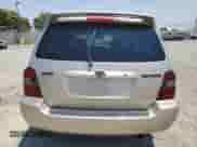 2007 Toyota Highlander w/3rd Row with VIN JTEDD21A870165860, listed as a Copart auction lot 63329385 with 184,652 mi miles and Salvage title. Bid and sale history available at DreamBid. Image 6.