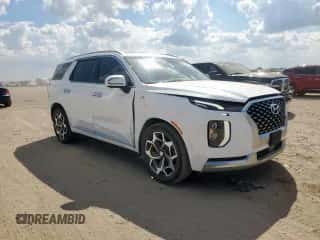 2021 Hyundai Palisade Calligraphy z VIN KM8R7DHE8MU300633, wystawiony jako Copart lot #82367495 z przebiegiem 72 813 mil mil oraz Szkoda całkowita • Salvage title. Historia ofert i sprzedaży dostępna na DreamBid. Obrazek 4.