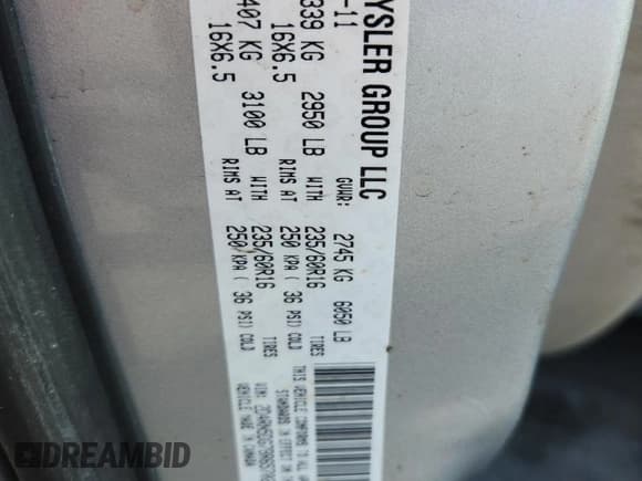 ✅ 2011 Dodge Grand Caravan Crew • VIN: 2D4RN5DG7BR657029 • Lot: 85135995. Wystawiony na Copart z przebiegiem 193 260 mil. Bezpłatny archiwum sprzedaży aukcyjnych z USA i szczegółowy raport historii pojazdu na DreamBid. Zdjęcie 13.