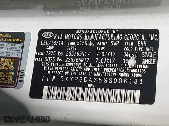 ✅ 2016 Kia Sorento LX • VIN: 5XYPGDA35GG006181 • Lot: 43498211. Wystawiony na IAAI z przebiegiem 77 000 mil. Bezpłatny archiwum sprzedaży aukcyjnych z USA i szczegółowy raport historii pojazdu na DreamBid. Zdjęcie 9.