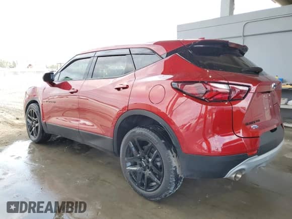 2021 Chevrolet Blazer LT with VIN 3GNKBHR40MS571694, listed as a Copart auction lot 54706324 with 41,219 mi miles and Salvage title. Bid and sale history available at DreamBid. Image 2.