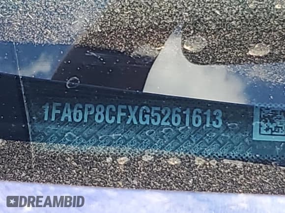 ✅ 2016 Ford Mustang GT • VIN: 1FA6P8CFXG5261613 • Lot: 84633395. Listed on Copart with 71,807 mi. Free auction sales archive from the USA and detailed vehicle history report at DreamBid. Image 12.