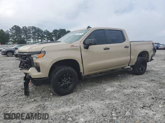 2022 Chevrolet Silverado 1500 Custom Trail Boss with VIN 3GCPDCED6NG594614, listed as a Copart auction lot 54224115 with 63,411 mi miles and Salvage title. Bid and sale history available at DreamBid. Image 1.