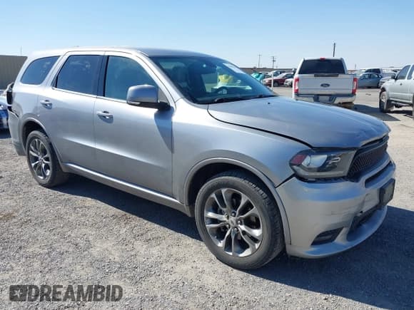 ✅ 2019 Dodge Durango GT Plus • VIN: 1C4RDJDG0KC755837 • Lot: 43008305. Listed on IAAI with 124,945 mi. Free auction sales archive from the USA and detailed vehicle history report at DreamBid. Image 1.