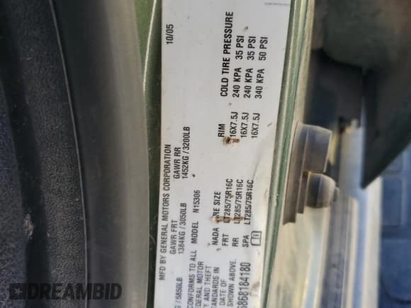 ✅ 2006 Hummer H3 • VIN: 5GTDN136868184180 • Лот: 89913605. Опубликован ранее на Copart с пробегом Не указан. Бесплатный доступ к архиву аукционных продаж из США и подробный отчёт об истории автомобиля на DreamBid. Изображение 14.