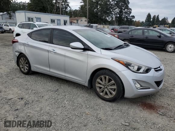 ✅ 2015 Hyundai Elantra SE • VIN: KMHDH4AEXFU226362 • Lot: 82452895. Listed on Copart with 48,319 mi. Free auction sales archive from the USA and detailed vehicle history report at DreamBid. Image 4.