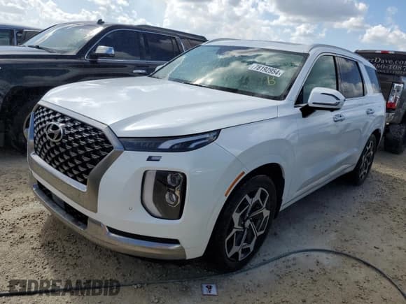 ✅ 2022 Hyundai Palisade Calligraphy • VIN: KM8R7DHE9NU423147 • Лот: 78192954. Опубликован ранее на Copart с пробегом Не указан. Бесплатный доступ к архиву аукционных продаж из США и подробный отчёт об истории автомобиля на DreamBid. Изображение 1.