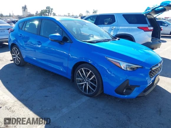 ✅ 2024 Subaru Impreza Special Sports • VIN: JF1GUAFC5R8284594 • Lot: 43455393. Listed on IAAI with 14,992 mi. Free auction sales archive from the USA and detailed vehicle history report at DreamBid. Image 1.