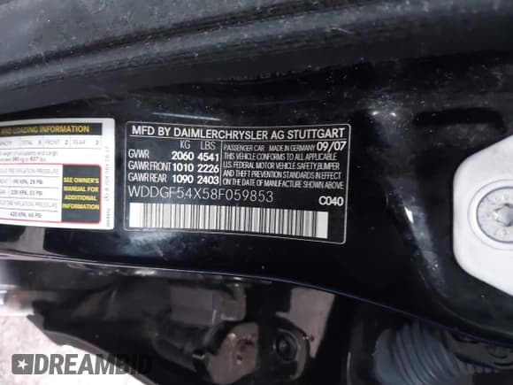 ✅ 2008 Mercedes-Benz C 300 Sport • VIN: WDDGF54X58F059853 • Lot: 43796579. Wystawiony na IAAI z przebiegiem 161 620 mil. Bezpłatny archiwum sprzedaży aukcyjnych z USA i szczegółowy raport historii pojazdu na DreamBid. Zdjęcie 9.