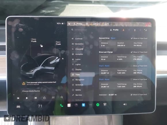✅ 2023 Tesla Model 3 Performance • VIN: 5YJ3E1EC7PF635722 • Lot: 41536638. Wystawiony na IAAI z przebiegiem 24 857 mil. Bezpłatny archiwum sprzedaży aukcyjnych z USA i szczegółowy raport historii pojazdu na DreamBid. Zdjęcie 7.
