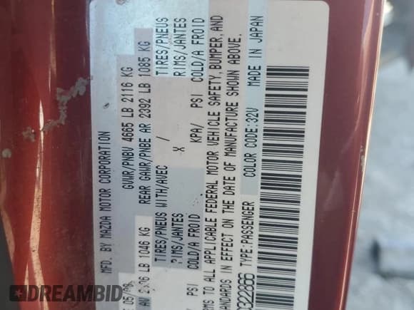 ✅ 2008 Mazda 5 Grand Touring • VIN: JM1CR293580322866 • Lot: 81297685. Wystawiony na Copart z przebiegiem 109 495 mil. Bezpłatny archiwum sprzedaży aukcyjnych z USA i szczegółowy raport historii pojazdu na DreamBid. Zdjęcie 14.