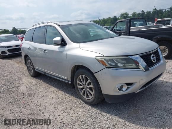 ✅ 2014 Nissan Pathfinder SL • VIN: 5N1AR2MN6EC735904 • Lot: 42817020. Listed on IAAI with 190,936 mi. Free auction sales archive from the USA and detailed vehicle history report at DreamBid. Image 1.