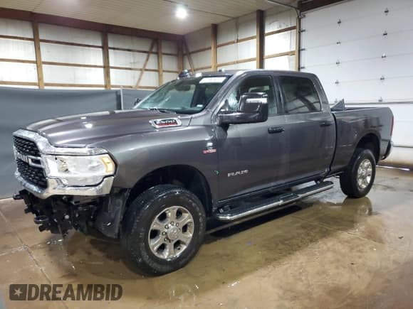 ✅ 2024 Ram 2500 Big Horn • VIN: 3C6UR5DLXRG303277 • Lot: 59079745. Listed on Copart with 23,032 mi. Free auction sales archive from the USA and detailed vehicle history report at DreamBid. Image 1.