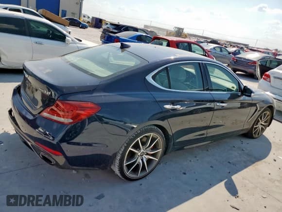 ✅ 2021 Genesis G70 3.3T • VIN: KMTG34LE1MU066478 • Lot: 80662935. Listed on Copart with 41,064 mi. Free auction sales archive from the USA and detailed vehicle history report at DreamBid. Image 3.