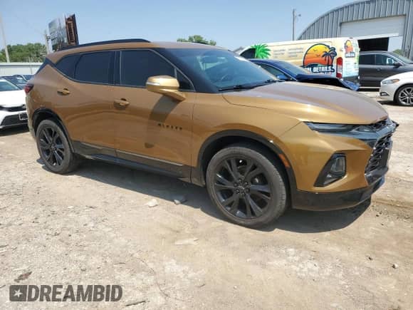 2020 Chevrolet Blazer RS z VIN 3GNKBERS1LS571697, wystawiony jako Copart lot #59970315 z przebiegiem 42 834 mil mil oraz Szkoda całkowita • Salvage title. Historia ofert i sprzedaży dostępna na DreamBid. Obrazek 4.