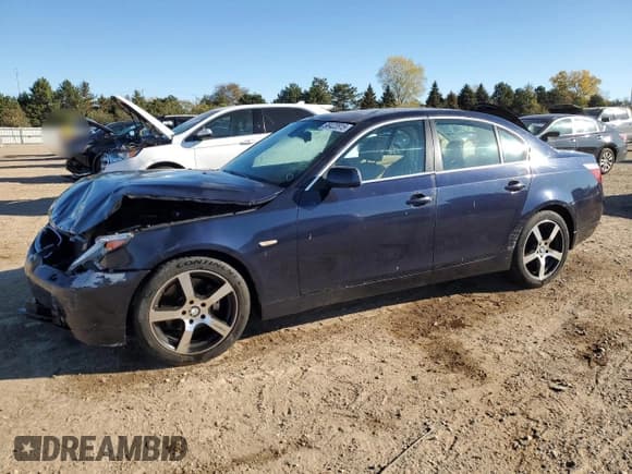 ✅ 2005 BMW 5 Series 525i • VIN: WBANA53535B857719 • Lot: 90422815. Listed on Copart with 240,439 mi. Free auction sales archive from the USA and detailed vehicle history report at DreamBid. Image 1.
