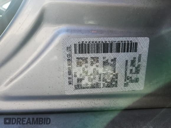 ✅ 2018 Nissan Maxima SV • VIN: 1N4AA6AP5JC739595 • Лот: 89802705. Опубликован ранее на Copart с пробегом 89 642 миль. Бесплатный доступ к архиву аукционных продаж из США и подробный отчёт об истории автомобиля на DreamBid. Изображение 13.