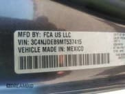 ✅ 2021 Jeep Compass 80th Anniversary • VIN: 3C4NJDEB9MT537415 • Lot: 43015710. Listed on IAAI with 53,283 mi. Free auction sales archive from the USA and detailed vehicle history report at DreamBid. Image 9.