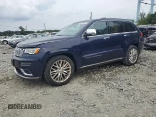 ✅ 2017 Jeep Grand Cherokee Summit • VIN: 1C4RJFJG4HC695953 • Lot: 68176235. Listed on Copart with 37,490 mi. Free auction sales archive from the USA and detailed vehicle history report at DreamBid. Image 1.