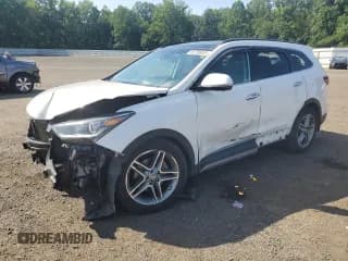 ✅ 2017 Hyundai Santa Fe SE Ultimate • VIN: KM8SRDHF5HU202296 • Lot: 66796045. Listed on Copart with Not provided. Free auction sales archive from the USA and detailed vehicle history report at DreamBid. Image 1.