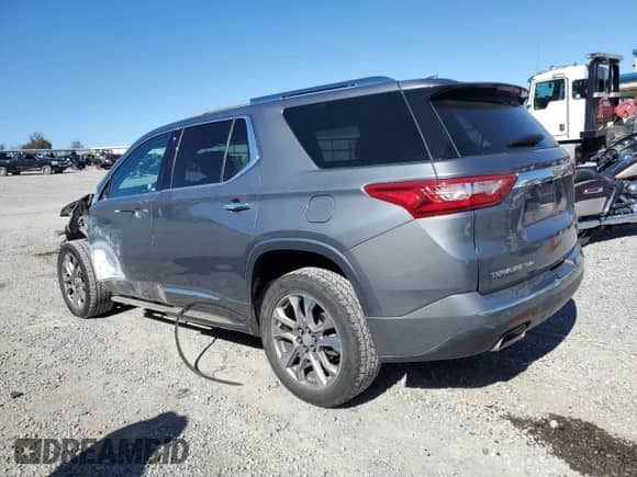 2018 Chevrolet Traverse Premier z VIN 1GNEVJKW2JJ182964, wystawiony jako Copart lot #86875655 z przebiegiem 97 375 mil mil oraz Szkoda całkowita • Salvage title. Historia ofert i sprzedaży dostępna na DreamBid. Obrazek 2.