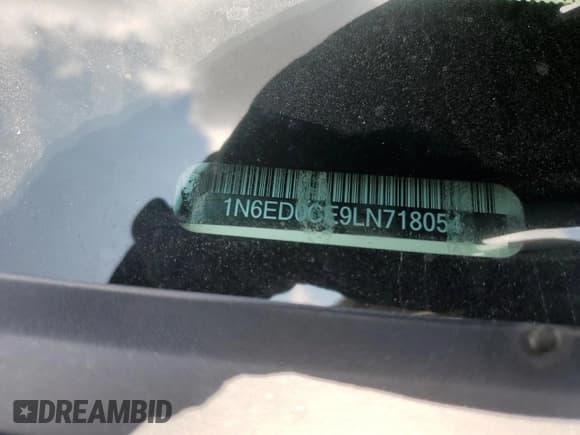 ✅ 2020 Nissan Frontier S • VIN: 1N6ED0CE9LN718054 • Лот: 59968435. Опубликован ранее на Copart с пробегом 80 664 миль. Бесплатный доступ к архиву аукционных продаж из США и подробный отчёт об истории автомобиля на DreamBid. Изображение 12.