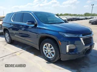 ✅ 2023 Chevrolet Traverse LS • VIN: 1GNEVFKW7PJ107635 • Lot: 43156348. Wystawiony na IAAI z przebiegiem 83 161 mil. Bezpłatny archiwum sprzedaży aukcyjnych z USA i szczegółowy raport historii pojazdu na DreamBid. Zdjęcie 1.