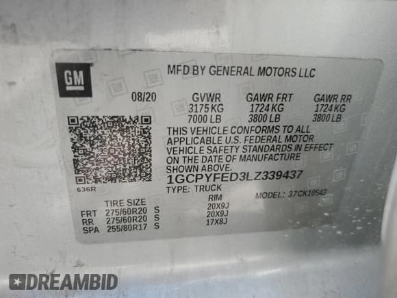 ✅ 2020 Chevrolet Silverado 1500 LT Trail Boss • VIN: 1GCPYFED3LZ339437 • Lot: 69492054. Wystawiony na Copart z przebiegiem 54 369 mil. Bezpłatny archiwum sprzedaży aukcyjnych z USA i szczegółowy raport historii pojazdu na DreamBid. Zdjęcie 14.