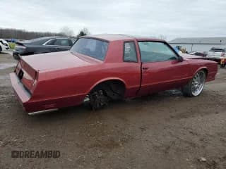 ✅ 1986 Chevrolet Monte Carlo Sport • VIN: 1G1GZ37G9GR168453 • Лот: 82286584. Опубликован ранее на Copart с пробегом 16 546 миль. Бесплатный доступ к архиву аукционных продаж из США и подробный отчёт об истории автомобиля на DreamBid. Изображение 3.