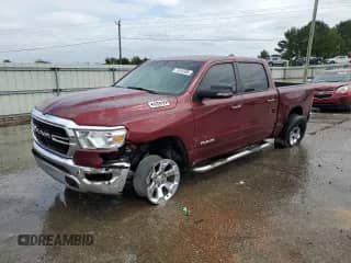 2019 Ram 1500 Big Horn z VIN 1C6SRFFT5KN804293, wystawiony jako Copart lot #71616385 z przebiegiem 116 178 mil mil oraz Szkoda całkowita • Salvage title. Historia ofert i sprzedaży dostępna na DreamBid. Obrazek 1.