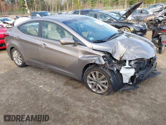 ✅ 2014 Hyundai Elantra SE • VIN: 5NPDH4AE8EH512966 • Lot: 43647916. Listed on IAAI with 81,730 mi. Free auction sales archive from the USA and detailed vehicle history report at DreamBid. Image 1.