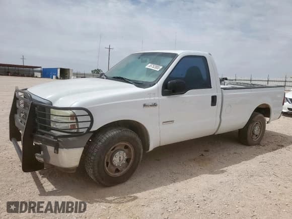 ✅ 2005 Ford F-250 XL • VIN: 1FTSF20P65EB37695 • Lot: 55752885. Listed on Copart with 238,436 mi. Free auction sales archive from the USA and detailed vehicle history report at DreamBid. Image 1.