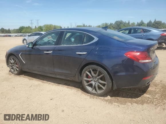 ✅ 2020 Genesis G70 3.3T • VIN: KMTG34LE1LU057651 • Lot: 55843665. Listed on Copart with 64,583 mi. Free auction sales archive from the USA and detailed vehicle history report at DreamBid. Image 2.