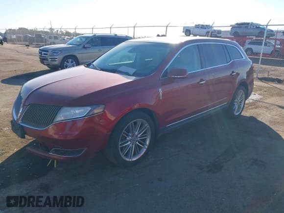 ✅ 2013 Lincoln MKT EcoBoost • VIN: 2LMHJ5AT3DBL57618 • Lot: 43598259. Listed on IAAI with 162,993 mi. Free auction sales archive from the USA and detailed vehicle history report at DreamBid. Image 2.