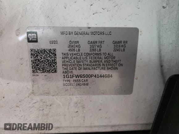 ✅ 2023 Chevrolet Bolt EV 1LT • VIN: 1G1FW6S00P4144684 • Lot: 53623094. Wystawiony na Copart z przebiegiem 19 984 mil. Bezpłatny archiwum sprzedaży aukcyjnych z USA i szczegółowy raport historii pojazdu na DreamBid. Zdjęcie 13.