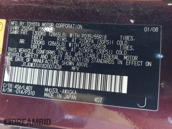 ✅ 2008 Lexus RX 400h • VIN: JTJGW31U182007438 • Lot: 43390822. Wystawiony na IAAI z przebiegiem 142 746 mil. Bezpłatny archiwum sprzedaży aukcyjnych z USA i szczegółowy raport historii pojazdu na DreamBid. Zdjęcie 9.