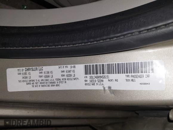 ✅ 2009 Dodge Avenger SE • VIN: 1B3LC46B09N526151 • Lot: 41888715. Wystawiony na IAAI z przebiegiem 230 566 mil. Bezpłatny archiwum sprzedaży aukcyjnych z USA i szczegółowy raport historii pojazdu na DreamBid. Zdjęcie 9.