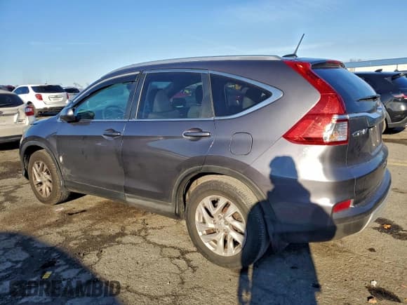 ✅ 2015 Honda CR-V EX-L • VIN: 2HKRM4H72FH605475 • Lot: 93844065. Listed on Copart with 134,246 mi. Free auction sales archive from the USA and detailed vehicle history report at DreamBid. Image 2.