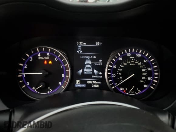 ✅ 2020 Infiniti Q50 Pure • VIN: JN1EV7AR9LM256022 • Lot: 90872475. Wystawiony na Copart z przebiegiem 88 210 mil. Bezpłatny archiwum sprzedaży aukcyjnych z USA i szczegółowy raport historii pojazdu na DreamBid. Zdjęcie 9.