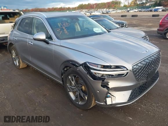 ✅ 2024 Genesis GV70 Advanced • VIN: 5NMMCET16RH003394 • Lot: 43588516. Listed on IAAI with 22,811 mi. Free auction sales archive from the USA and detailed vehicle history report at DreamBid. Image 1.