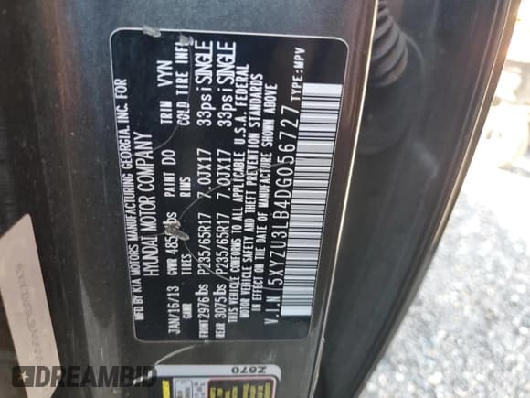 ✅ 2013 Hyundai Santa Fe Sport • VIN: 5XYZU3LB4DG056727 • Lot: 80010045. Wystawiony na Copart z przebiegiem 168 776 mil. Bezpłatny archiwum sprzedaży aukcyjnych z USA i szczegółowy raport historii pojazdu na DreamBid. Zdjęcie 13.