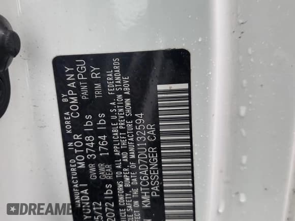 ✅ 2013 Hyundai Veloster w/Black Int • VIN: KMHTC6AD7DU132594 • Lot: 84790475. Wystawiony na Copart z przebiegiem 110 593 mil. Bezpłatny archiwum sprzedaży aukcyjnych z USA i szczegółowy raport historii pojazdu na DreamBid. Zdjęcie 12.