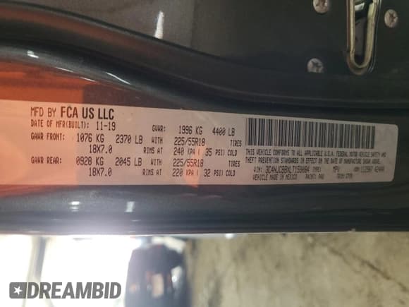 ✅ 2020 Jeep Compass Altitude • VIN: 3C4NJCBBXLT159084 • Лот: 92313375. Опубликован ранее на Copart с пробегом 99 790 миль. Бесплатный доступ к архиву аукционных продаж из США и подробный отчёт об истории автомобиля на DreamBid. Изображение 13.