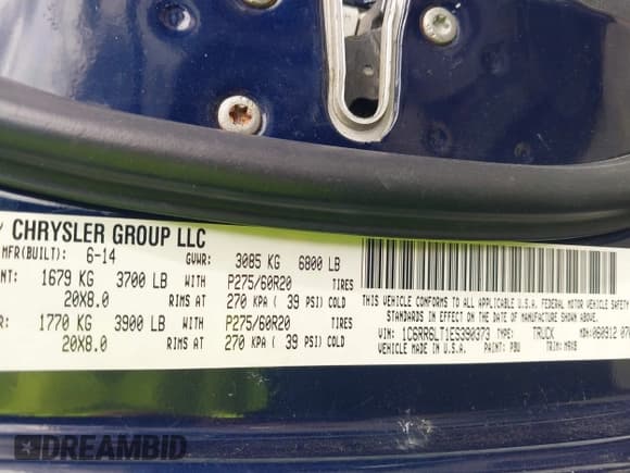 ✅ 2014 Ram 1500 Big Horn • VIN: 1C6RR6LT1ES390373 • Lot: 42328956. Wystawiony na IAAI z przebiegiem 303 185 mil. Bezpłatny archiwum sprzedaży aukcyjnych z USA i szczegółowy raport historii pojazdu na DreamBid. Zdjęcie 9.