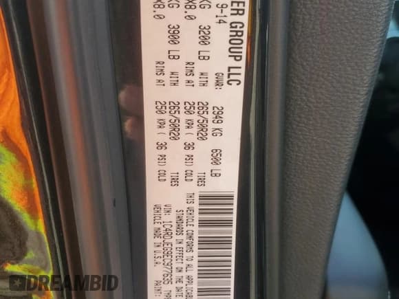 ✅ 2014 Dodge Durango Citadel • VIN: 1C4RDJEG9EC977635 • Lot: 85272695. Listed on Copart with 156,290 mi. Free auction sales archive from the USA and detailed vehicle history report at DreamBid. Image 12.