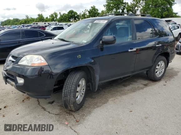 ✅ 2003 Acura MDX Touring • VIN: 2HNYD18813H509399 • Lot: 60966155. Listed on Copart with 160,916 mi. Free auction sales archive from the USA and detailed vehicle history report at DreamBid. Image 1.