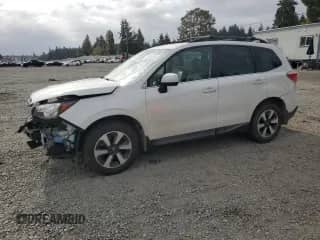 2018 Subaru Forester Limited with VIN JF2SJARC0JH493272, listed as a Copart auction lot 87002425 with 56,924 mi miles and Salvage title. Bid and sale history available at DreamBid. Image 1.