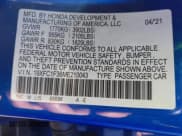 ✅ 2021 Honda Civic EX • VIN: 19XFC1F36ME210043 • Lot: 41422877. Listed on IAAI with 43,262 mi. Free auction sales archive from the USA and detailed vehicle history report at DreamBid. Image 9.