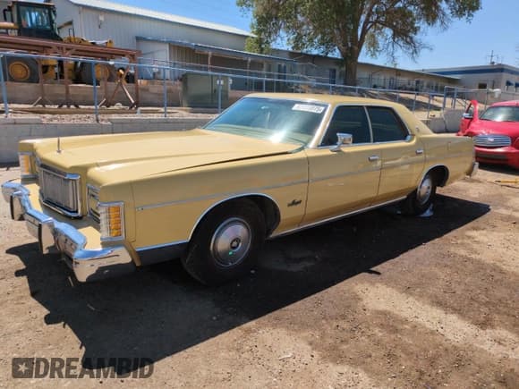 ✅ 1976 Mercury Grand Marquis • VIN: 6Z63S568129 • Лот: 63999975. Опубликован ранее на Copart с пробегом 19 149 миль. Бесплатный доступ к архиву аукционных продаж из США и подробный отчёт об истории автомобиля на DreamBid. Изображение 1.